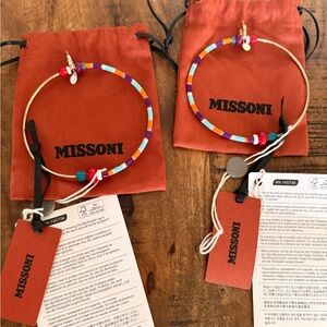 Missoni Multicolor large hoop earring - NWT